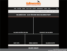 Tablet Screenshot of halloweenies.de
